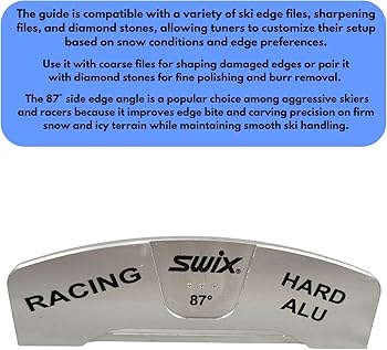 Amazon.com: Swix TA587 Side Edge File Guide, 87 Degree for Ski